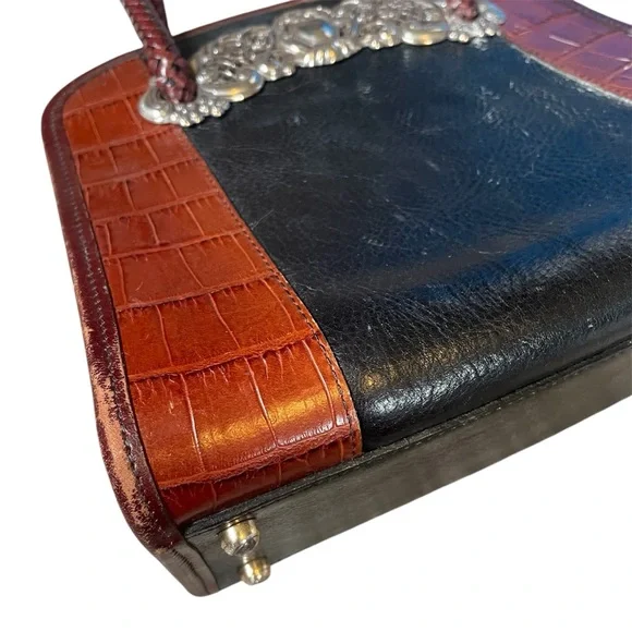 🍁Brighton Vintage Bag Leather embellished - Picture 13 of 13